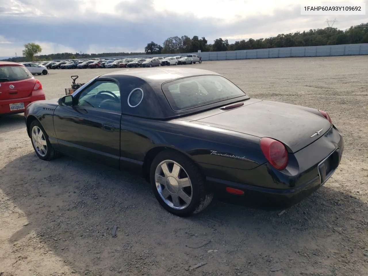 2003 Ford Thunderbird VIN: 1FAHP60A93Y109692 Lot: 73414904