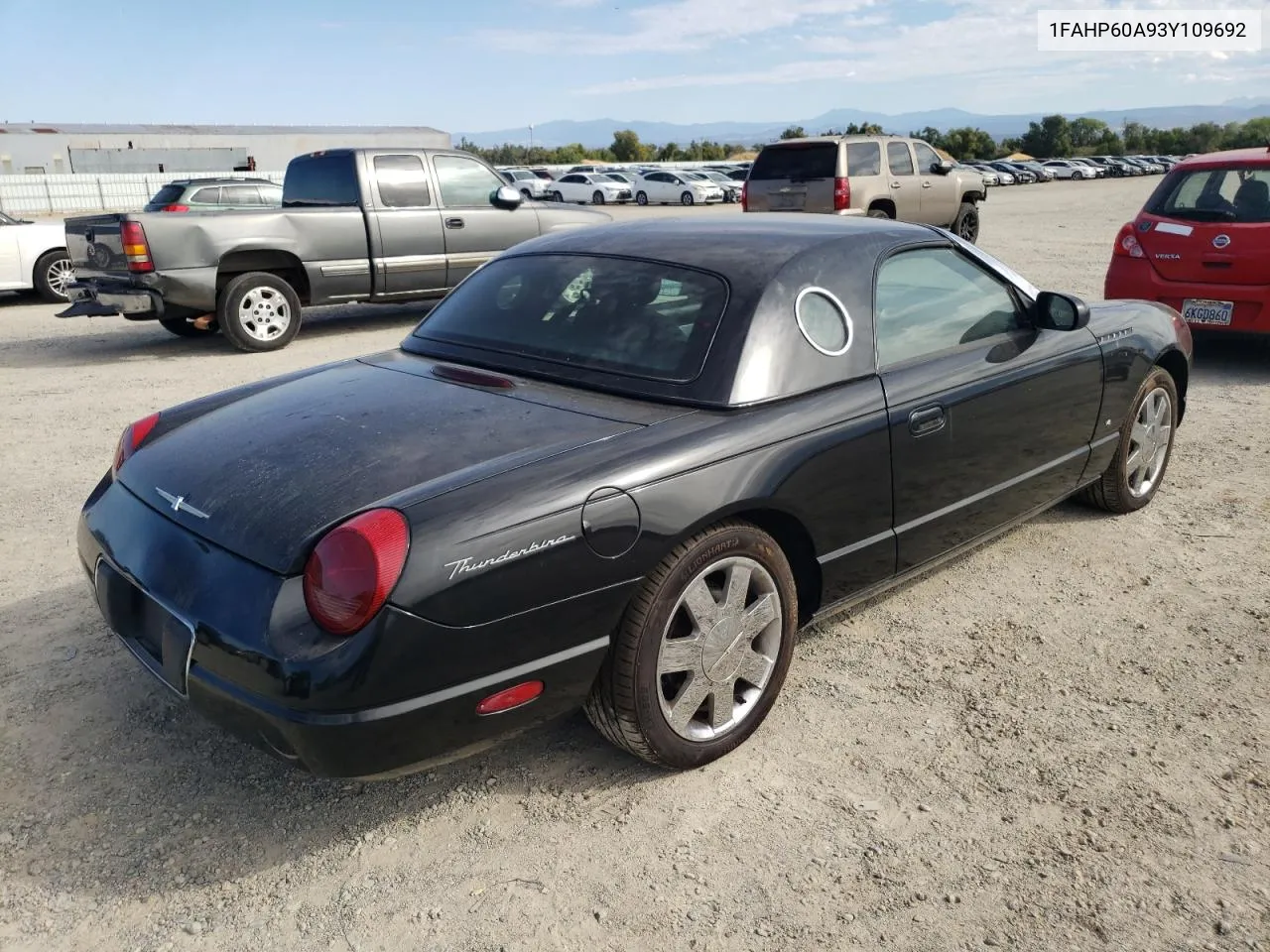 2003 Ford Thunderbird VIN: 1FAHP60A93Y109692 Lot: 73414904