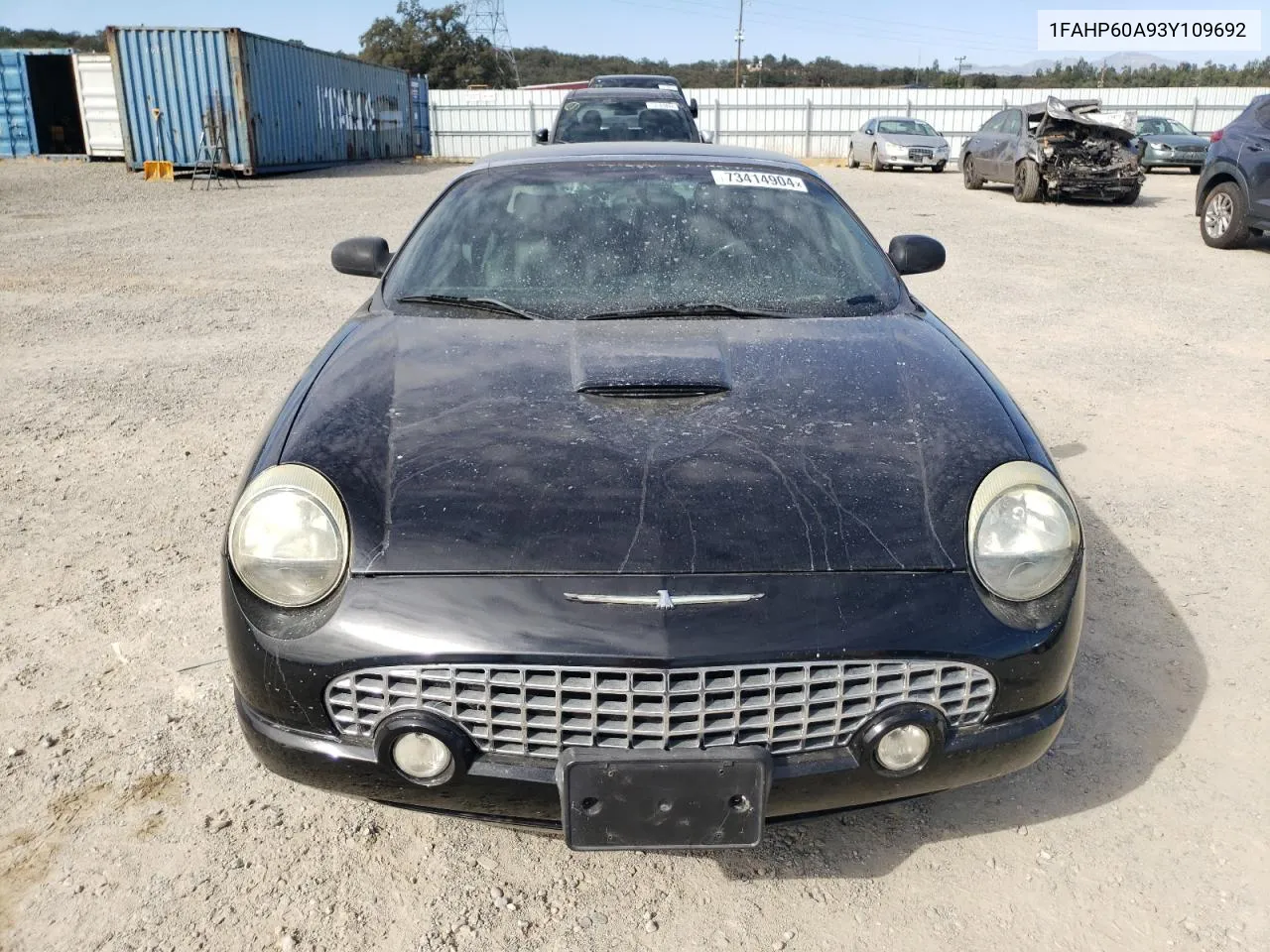 2003 Ford Thunderbird VIN: 1FAHP60A93Y109692 Lot: 73414904