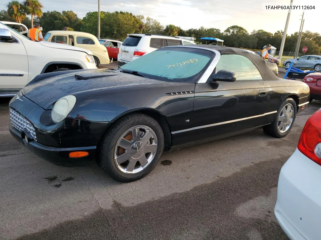 2003 Ford Thunderbird VIN: 1FAHP60A13Y112604 Lot: 74210484