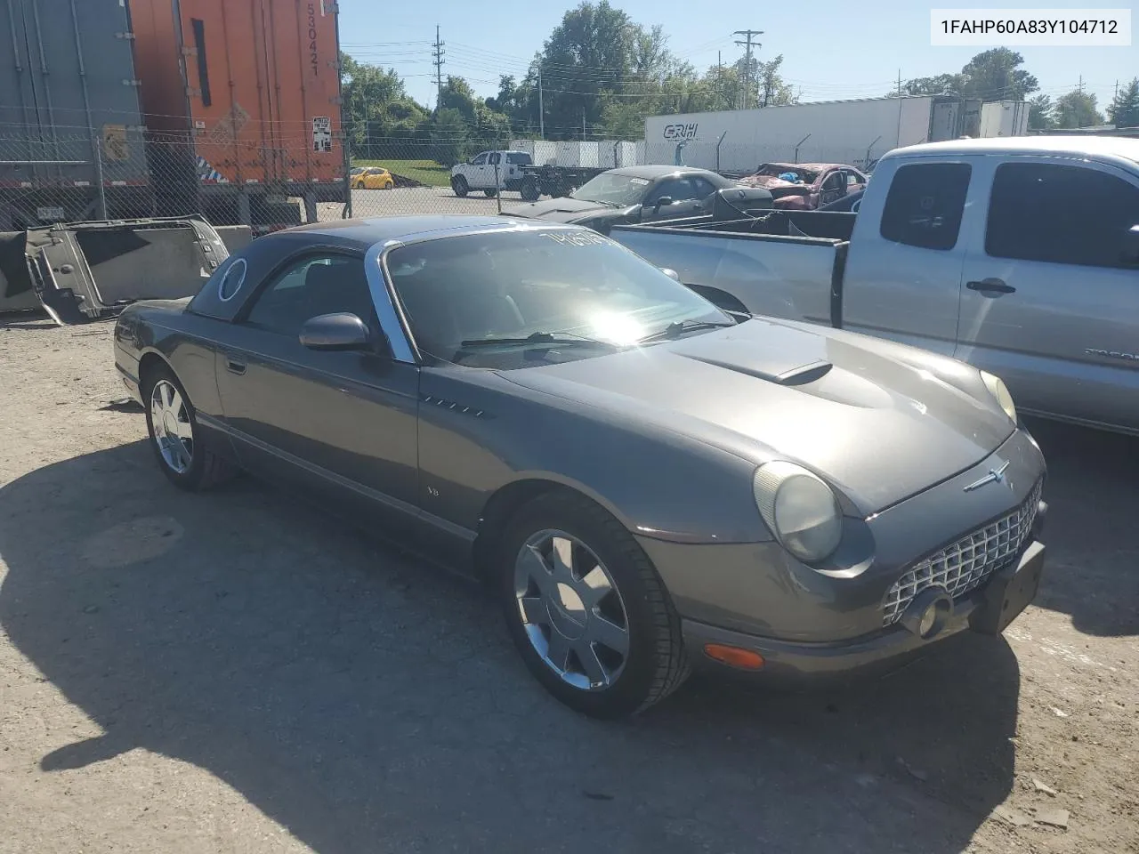 2003 Ford Thunderbird VIN: 1FAHP60A83Y104712 Lot: 74687634