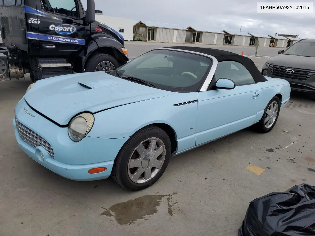 2003 Ford Thunderbird VIN: 1FAHP60A93Y102015 Lot: 75091754