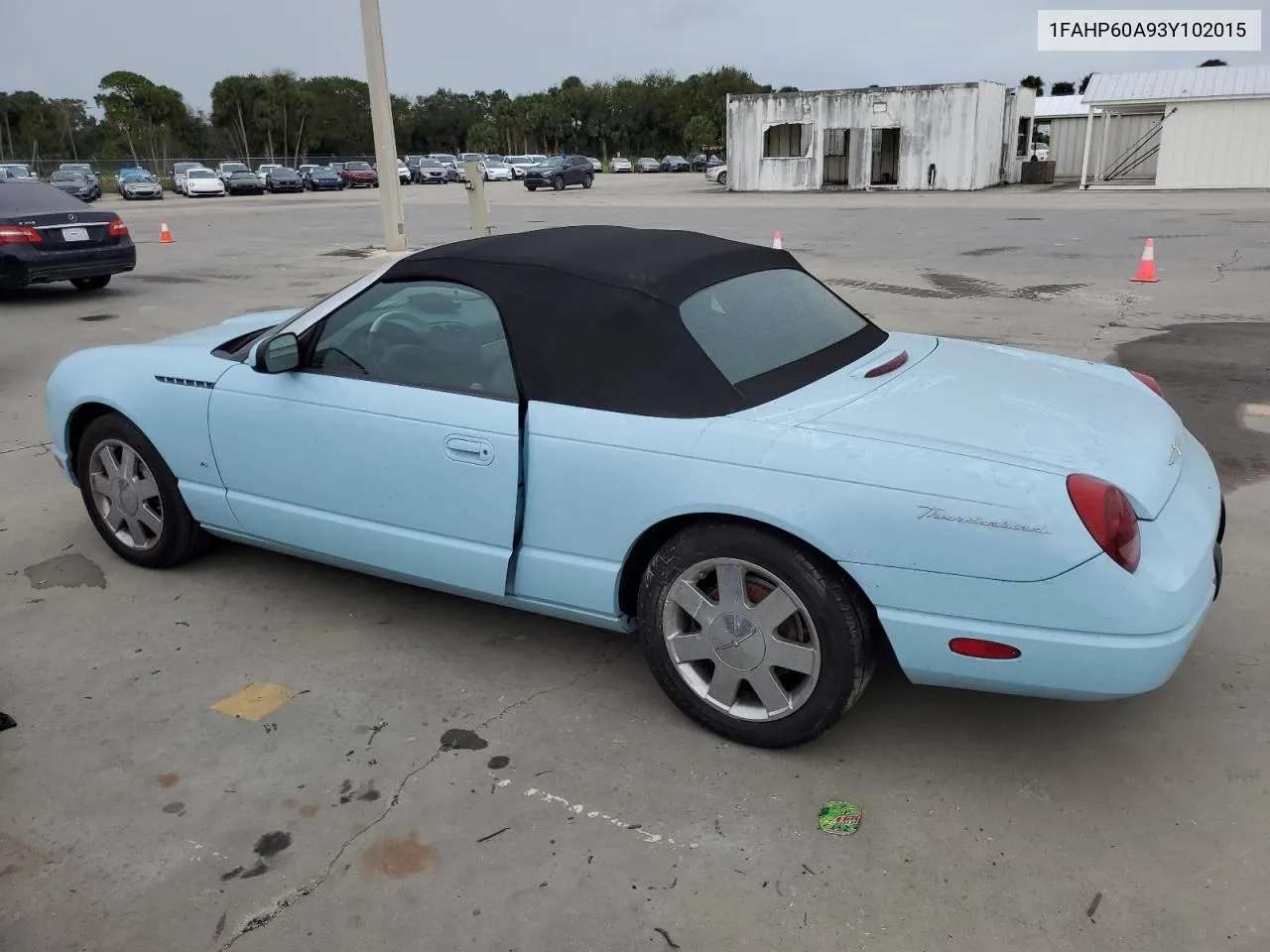 2003 Ford Thunderbird VIN: 1FAHP60A93Y102015 Lot: 75091754