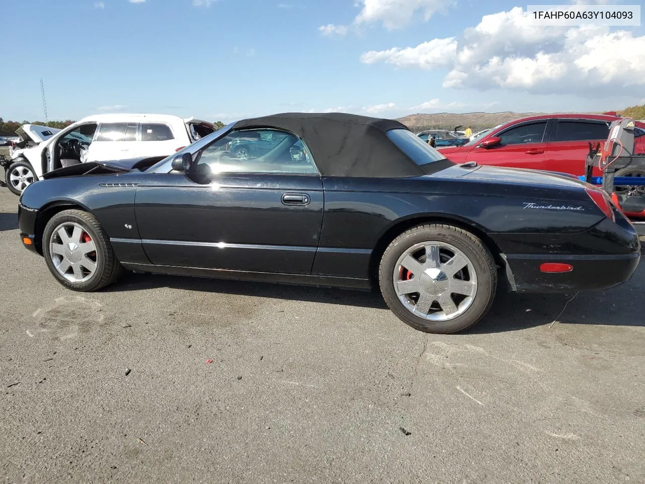 2003 Ford Thunderbird VIN: 1FAHP60A63Y104093 Lot: 76028744