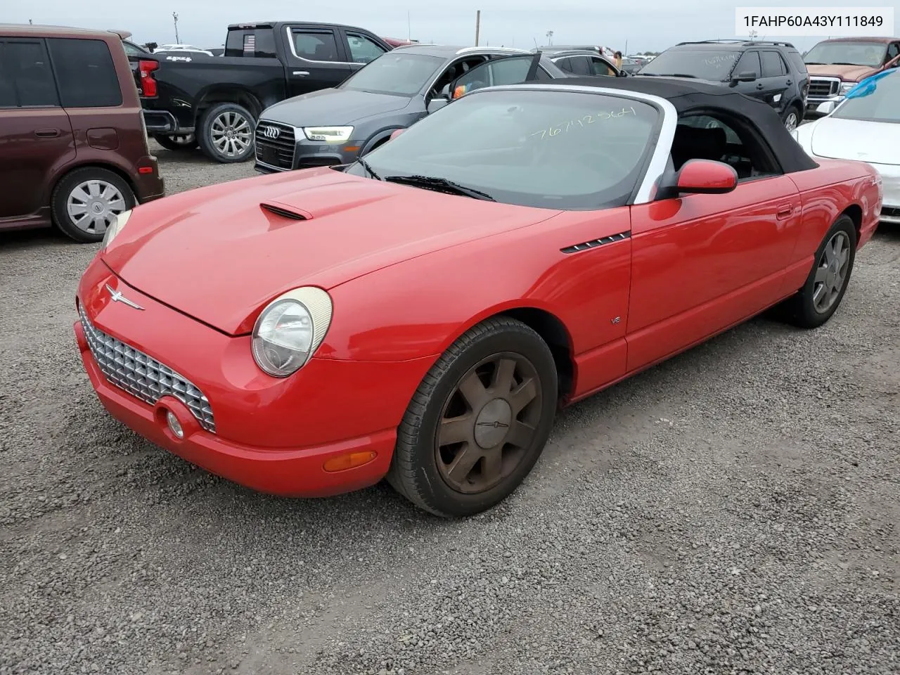 2003 Ford Thunderbird VIN: 1FAHP60A43Y111849 Lot: 76742564