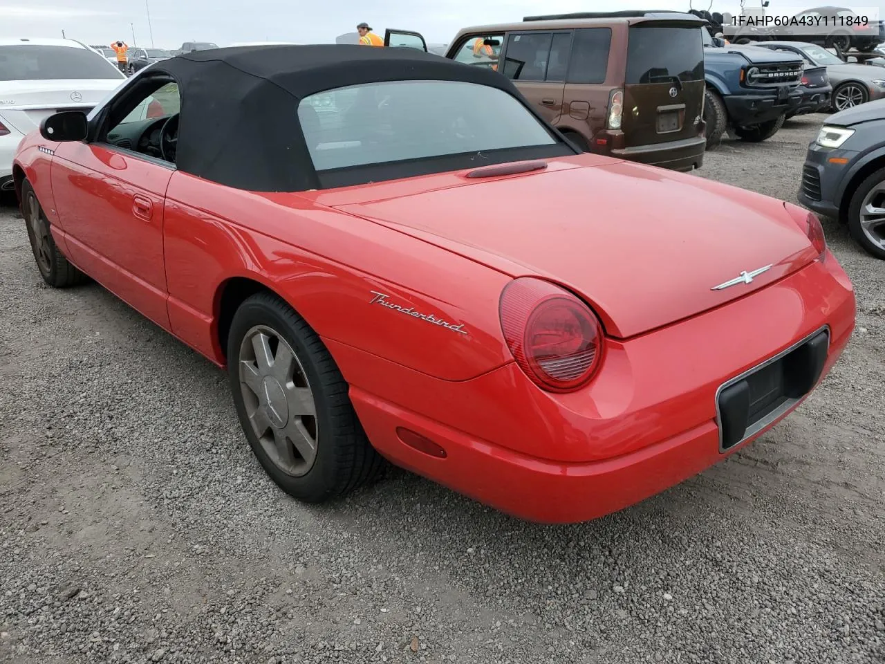 2003 Ford Thunderbird VIN: 1FAHP60A43Y111849 Lot: 76742564