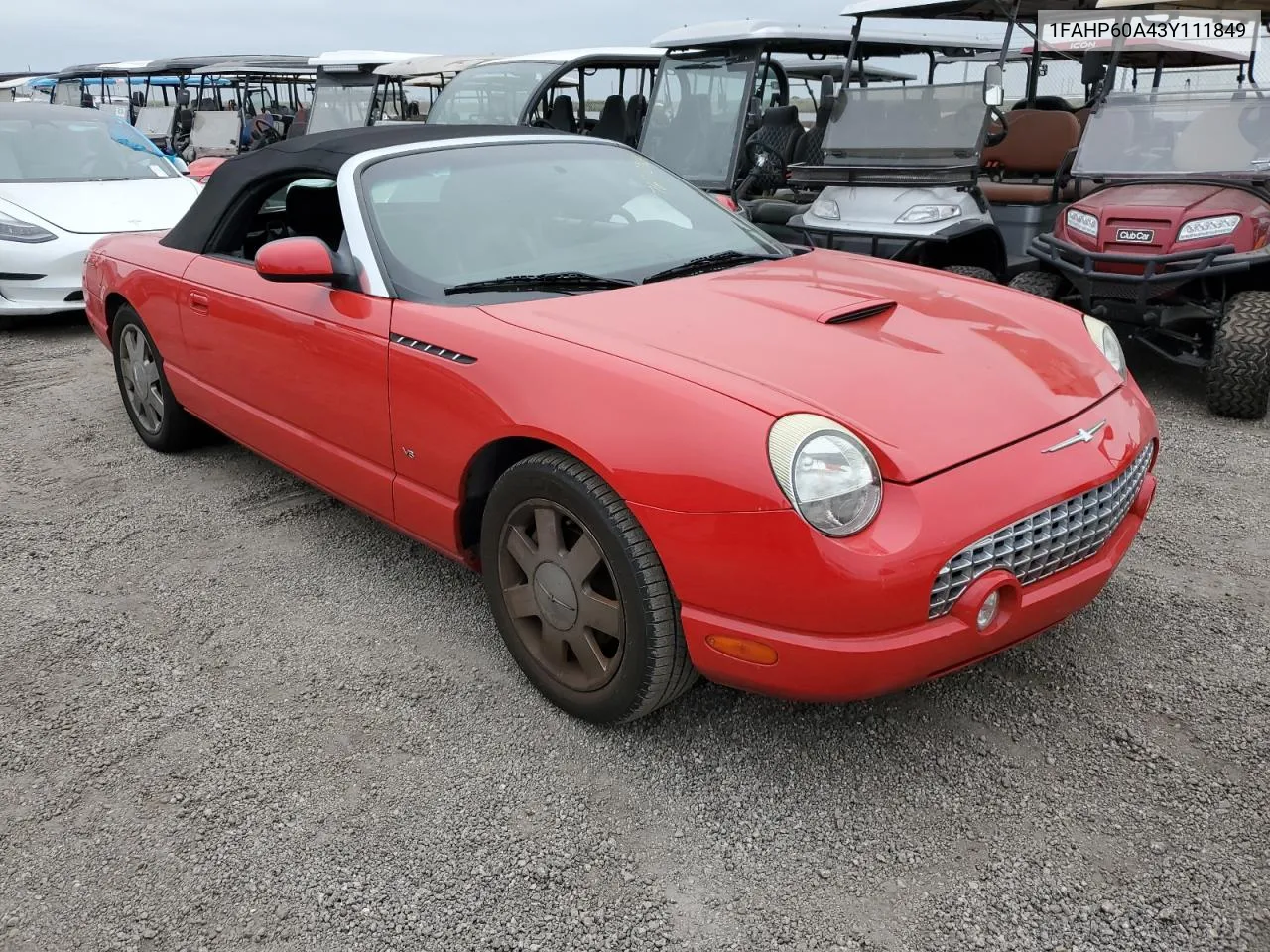 2003 Ford Thunderbird VIN: 1FAHP60A43Y111849 Lot: 76742564