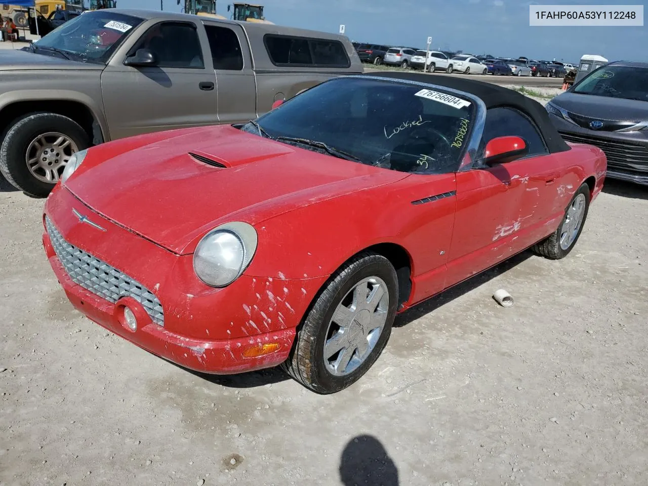 2003 Ford Thunderbird VIN: 1FAHP60A53Y112248 Lot: 76756604