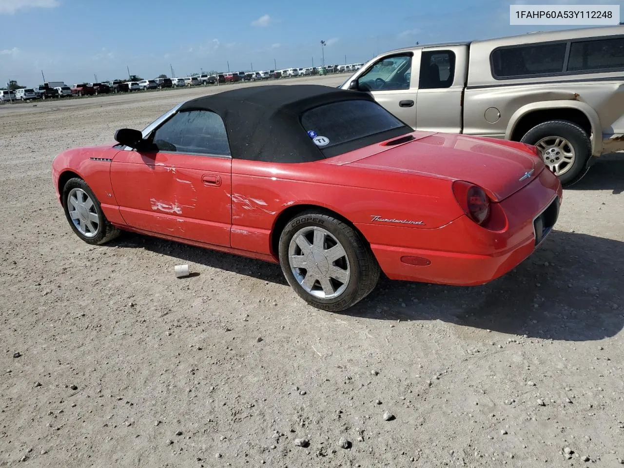 2003 Ford Thunderbird VIN: 1FAHP60A53Y112248 Lot: 76756604