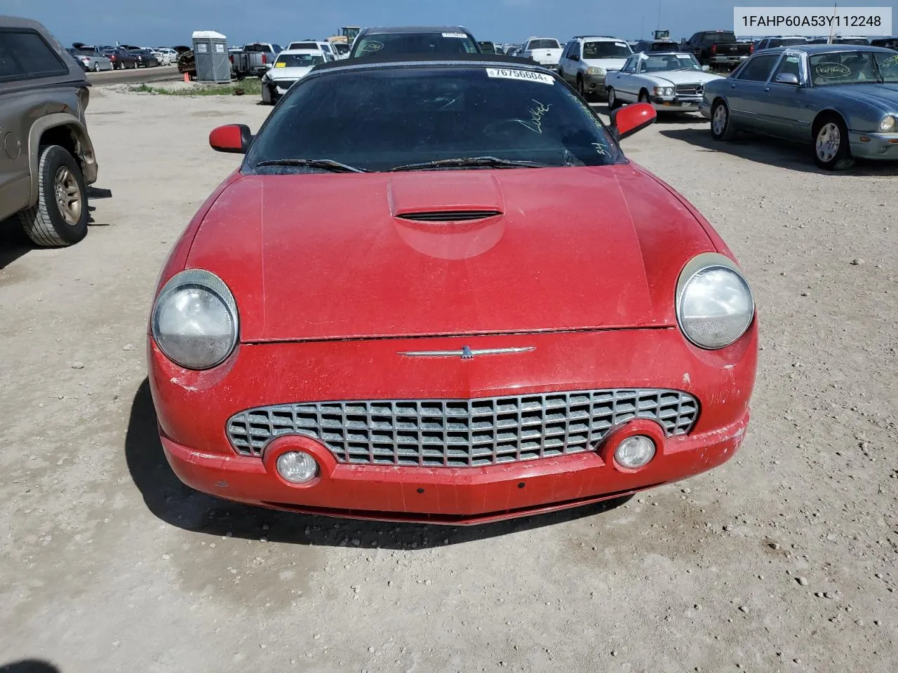 2003 Ford Thunderbird VIN: 1FAHP60A53Y112248 Lot: 76756604