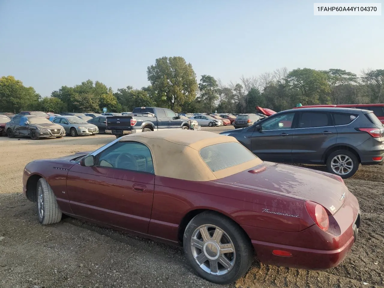 2004 Ford Thunderbird VIN: 1FAHP60A44Y104370 Lot: 70694284