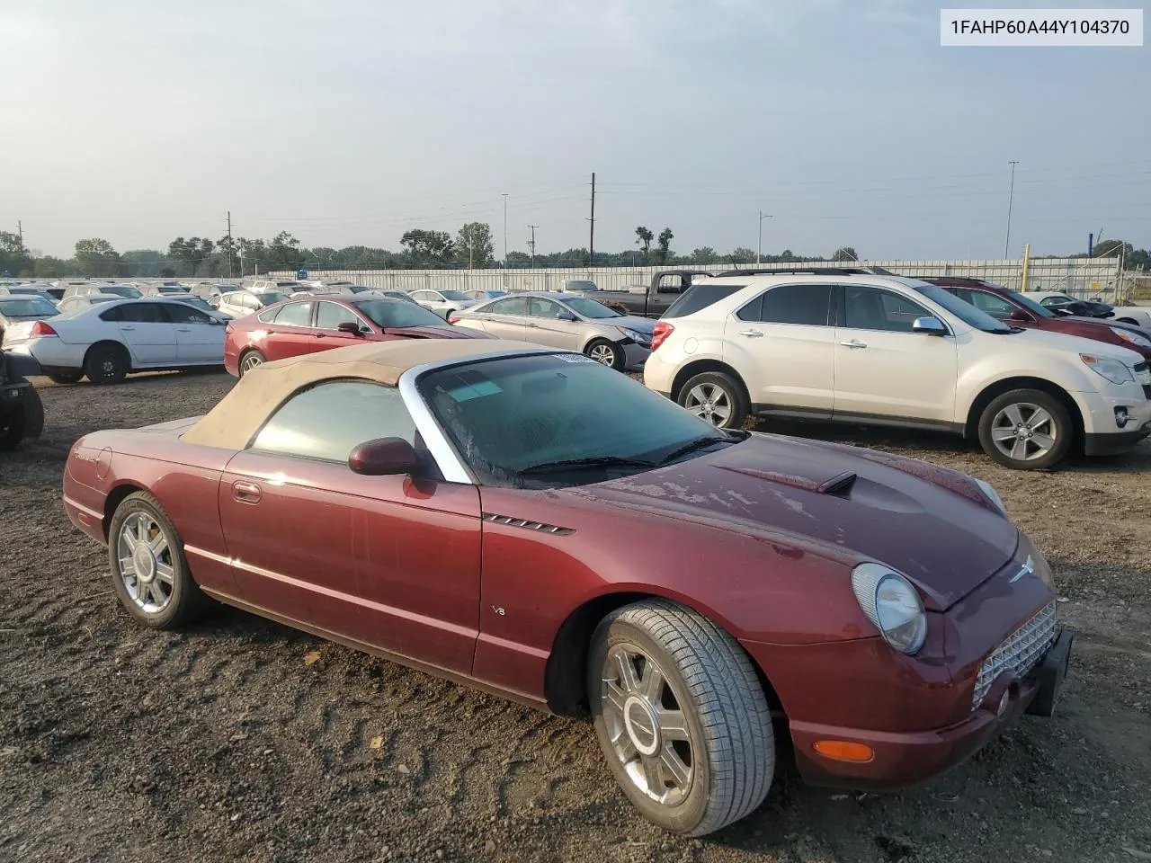 2004 Ford Thunderbird VIN: 1FAHP60A44Y104370 Lot: 70694284