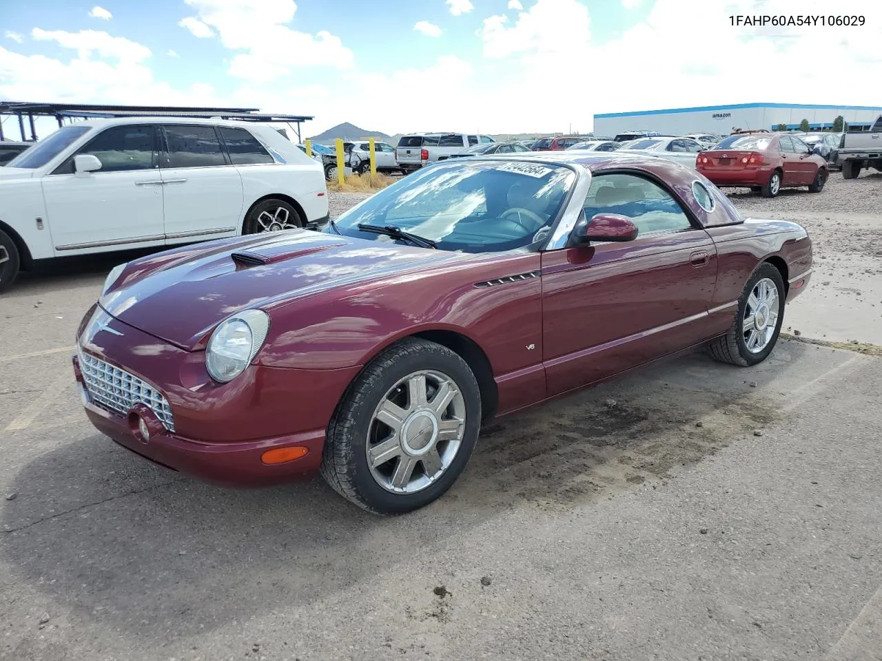 2004 Ford Thunderbird VIN: 1FAHP60A54Y106029 Lot: 72442564