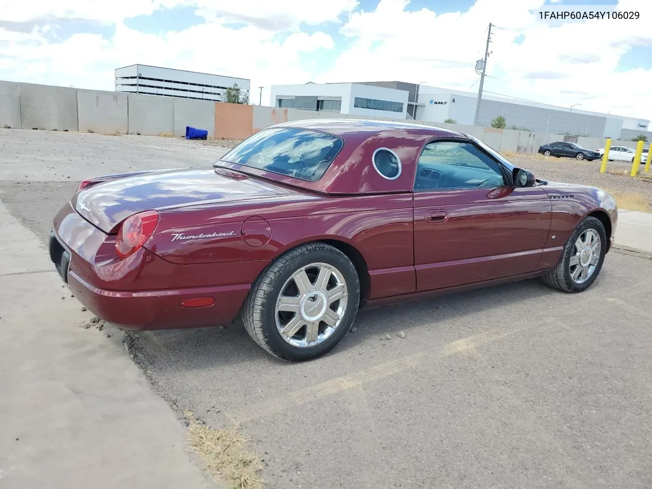 2004 Ford Thunderbird VIN: 1FAHP60A54Y106029 Lot: 72442564