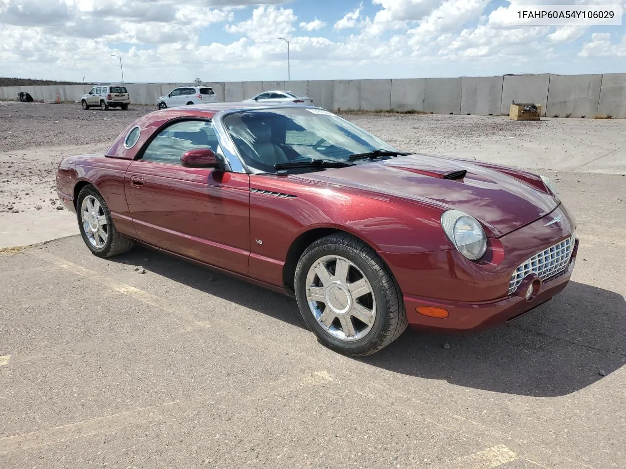 2004 Ford Thunderbird VIN: 1FAHP60A54Y106029 Lot: 72442564