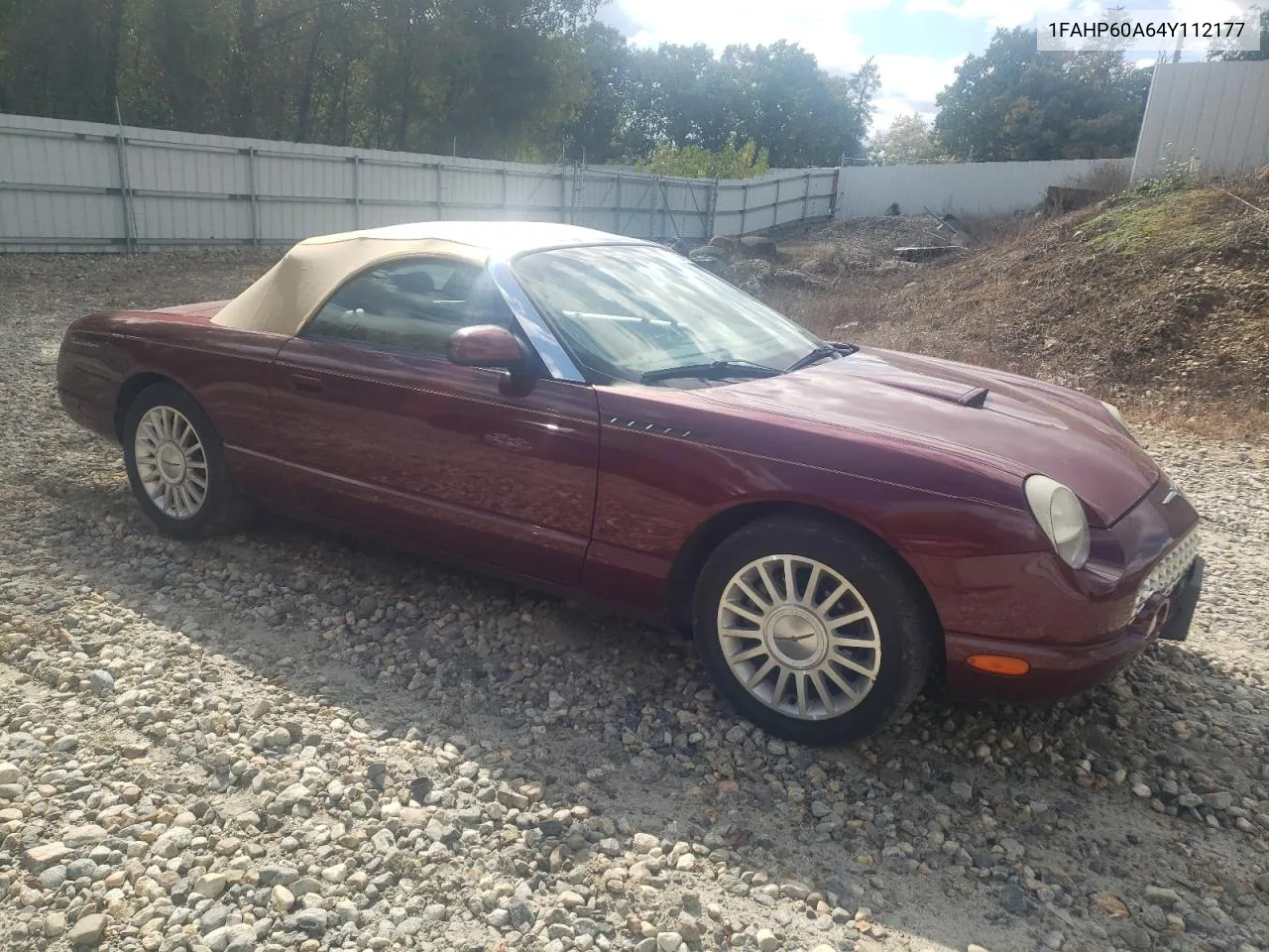 2004 Ford Thunderbird VIN: 1FAHP60A64Y112177 Lot: 73493644