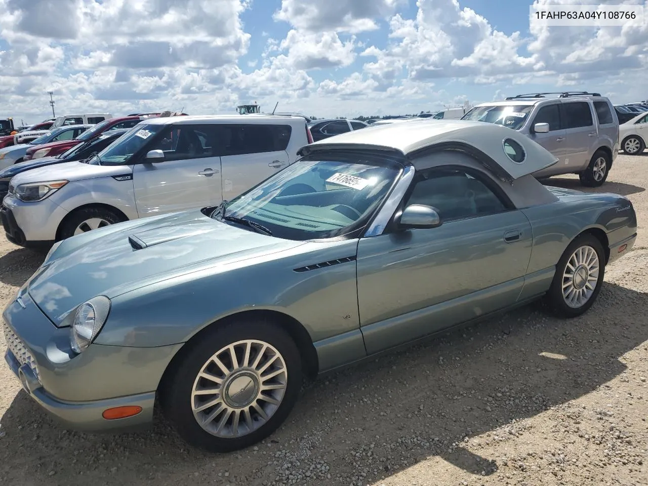 2004 Ford Thunderbird Pacific Coast VIN: 1FAHP63A04Y108766 Lot: 74766964