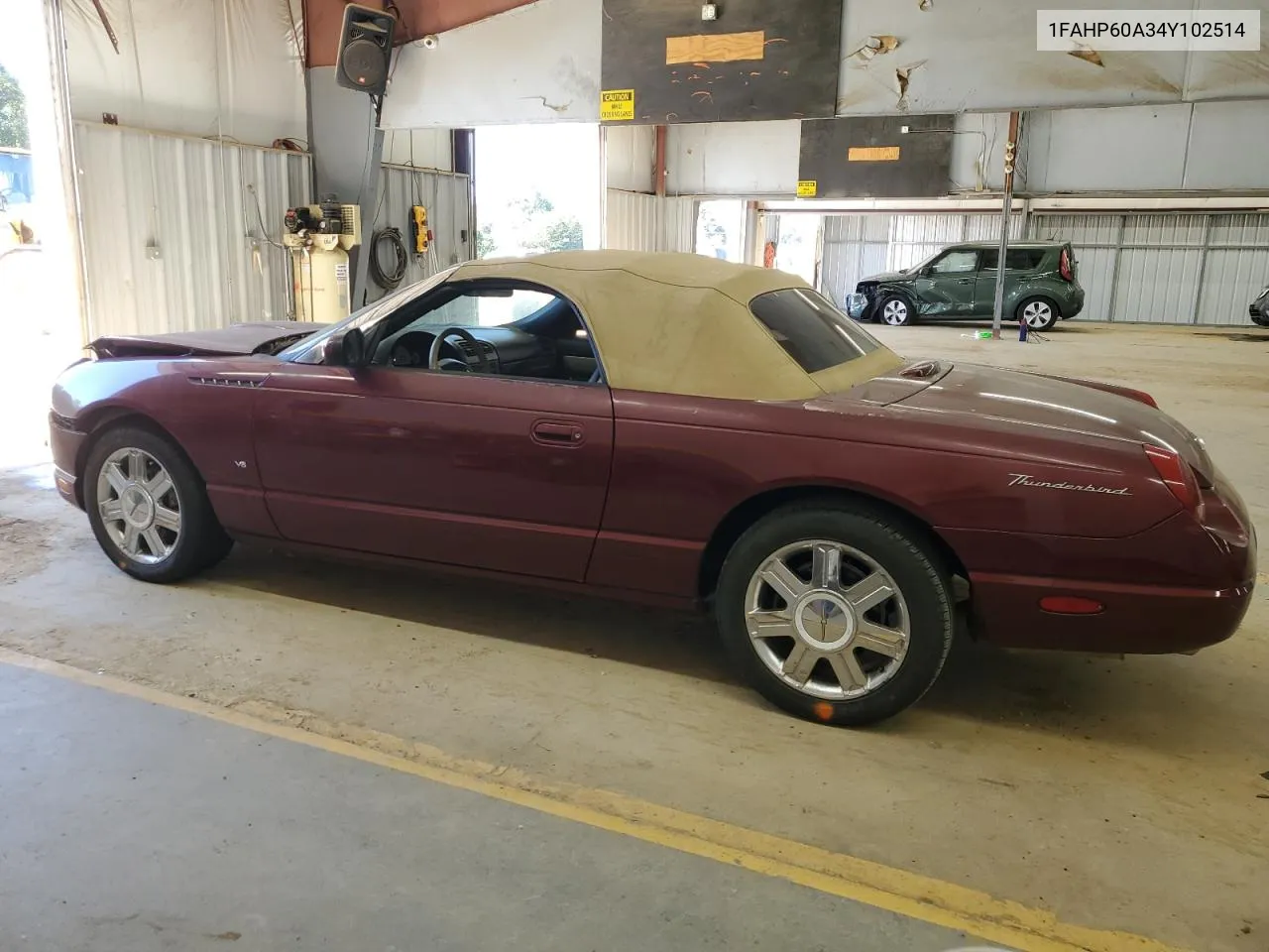 2004 Ford Thunderbird VIN: 1FAHP60A34Y102514 Lot: 75243974