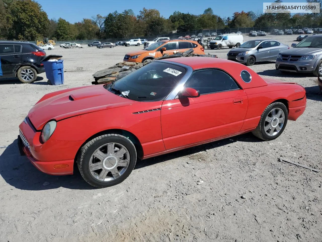 2004 Ford Thunderbird VIN: 1FAHP60A54Y105589 Lot: 76774644