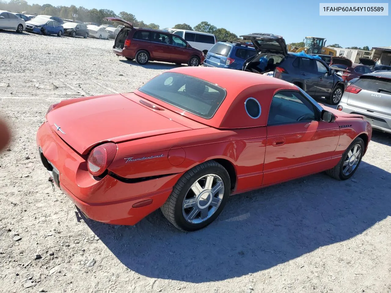 2004 Ford Thunderbird VIN: 1FAHP60A54Y105589 Lot: 76774644