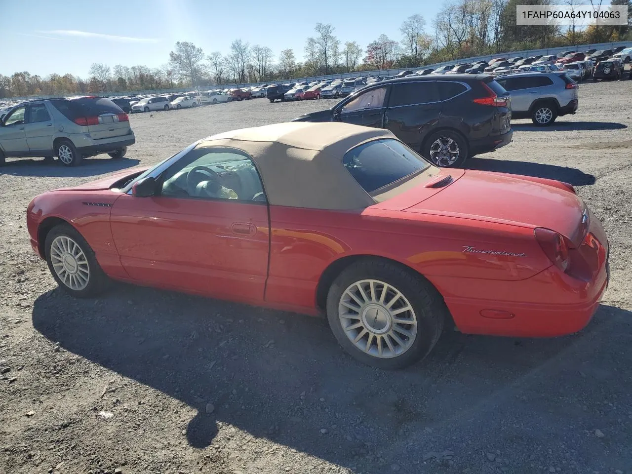 2004 Ford Thunderbird VIN: 1FAHP60A64Y104063 Lot: 77854354