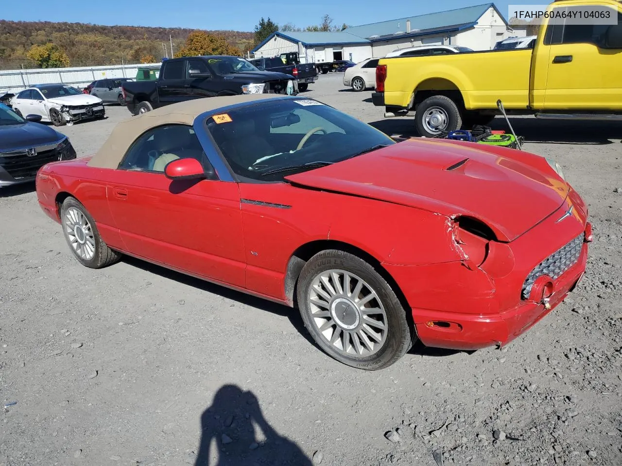 2004 Ford Thunderbird VIN: 1FAHP60A64Y104063 Lot: 77854354