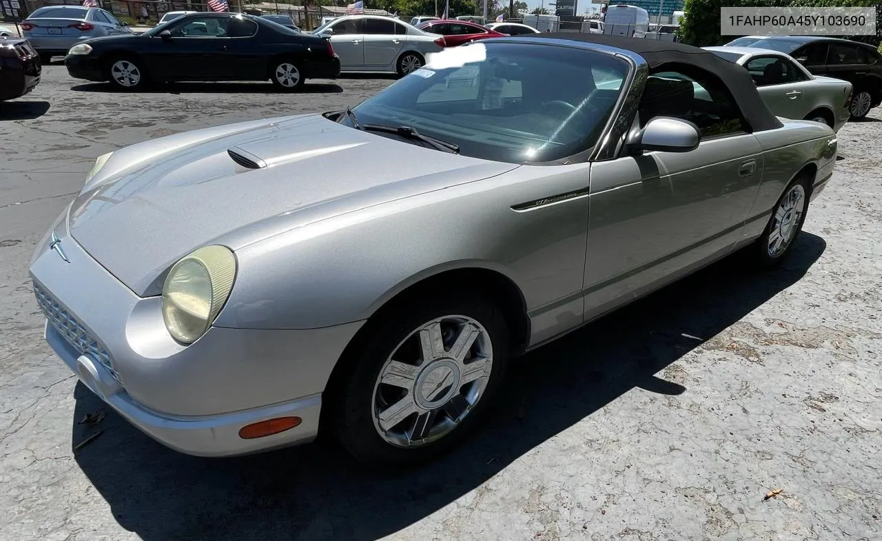 2005 Ford Thunderbird VIN: 1FAHP60A45Y103690 Lot: 70933074