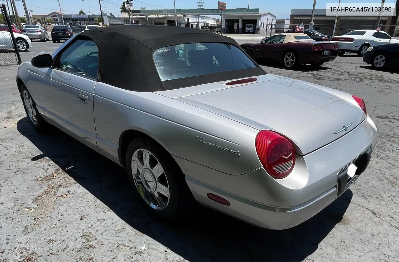 2005 Ford Thunderbird VIN: 1FAHP60A45Y103690 Lot: 70933074