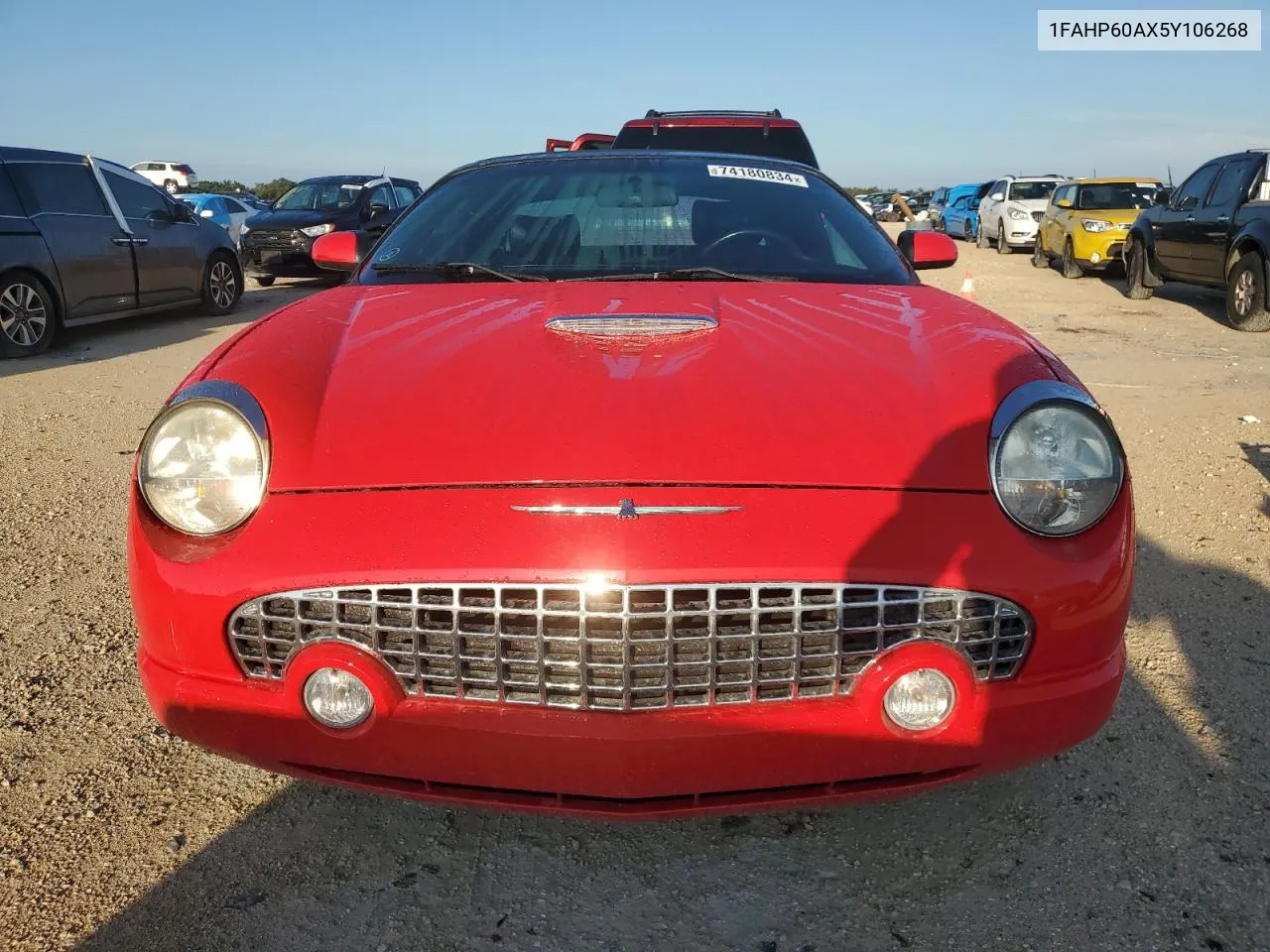 2005 Ford Thunderbird VIN: 1FAHP60AX5Y106268 Lot: 74180834