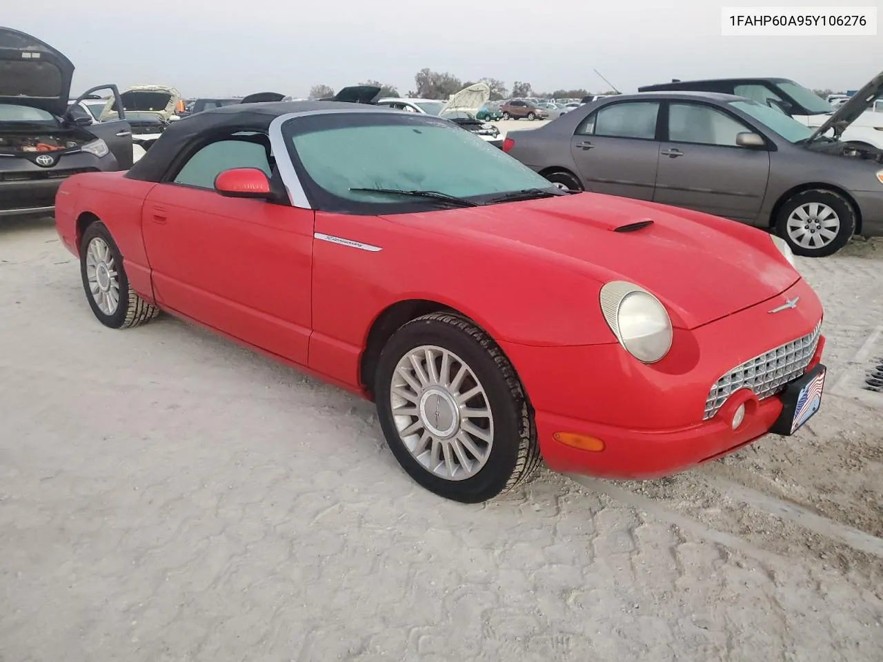 2005 Ford Thunderbird VIN: 1FAHP60A95Y106276 Lot: 75652914