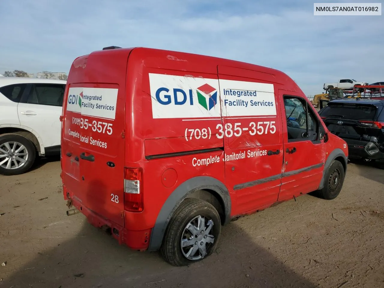 2010 Ford Transit Connect Xl VIN: NM0LS7AN0AT016982 Lot: 45358574