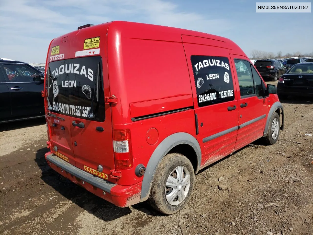 2010 Ford Transit Connect Xlt VIN: NM0LS6BN8AT020187 Lot: 46571524