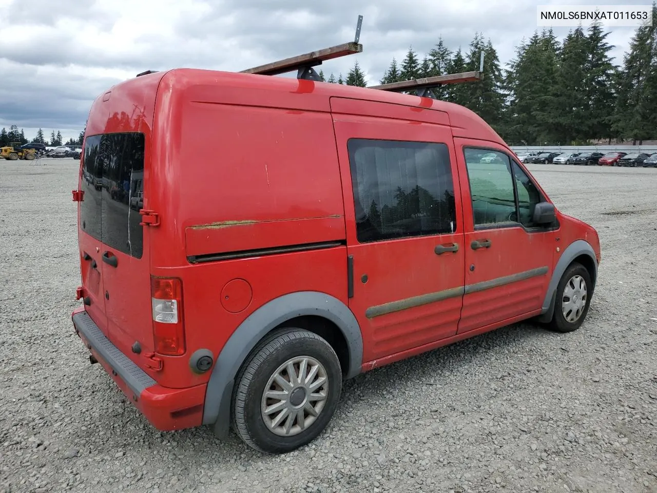 2010 Ford Transit Connect Xlt VIN: NM0LS6BNXAT011653 Lot: 65501794