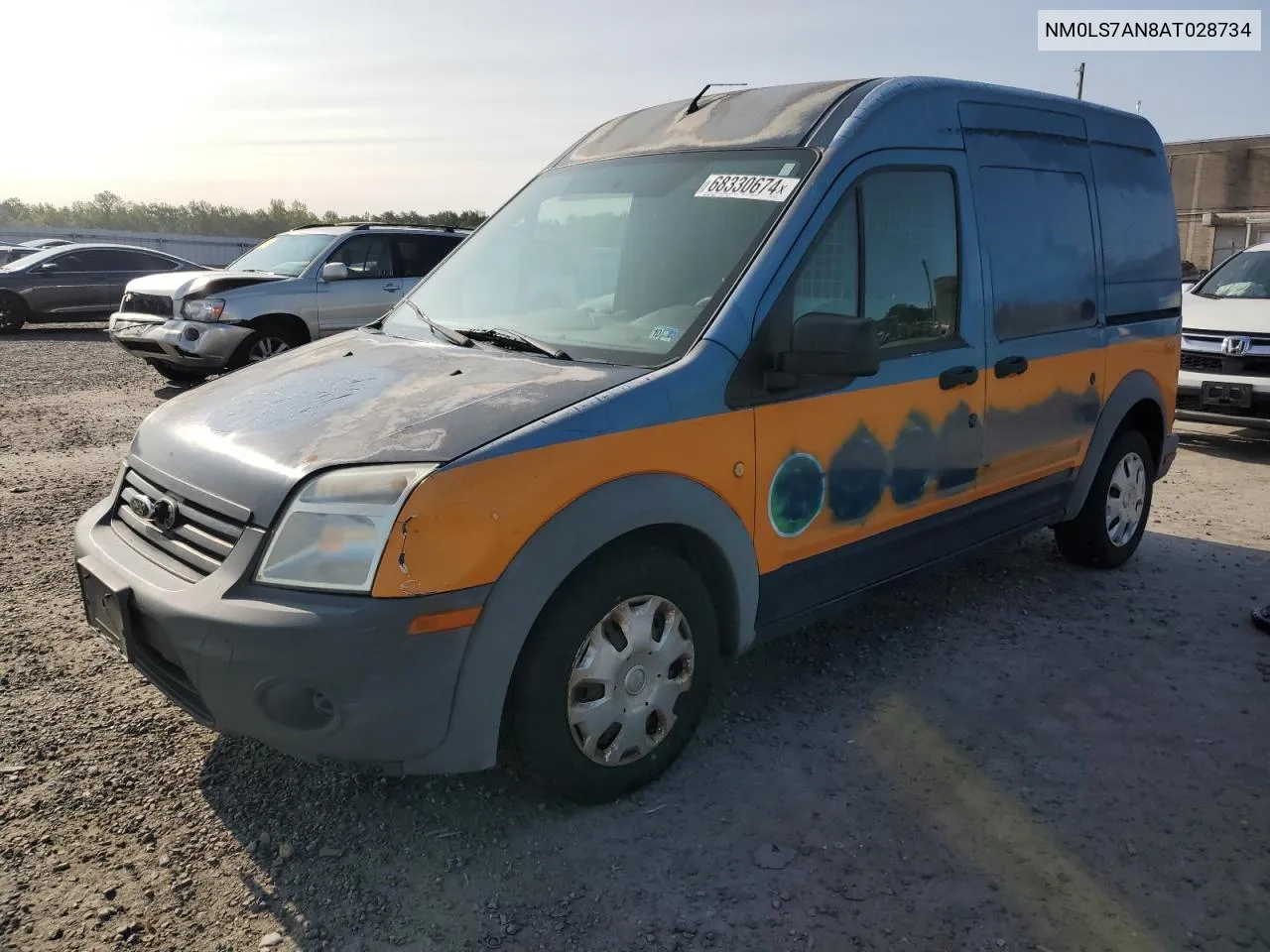 2010 Ford Transit Connect Xl VIN: NM0LS7AN8AT028734 Lot: 68330674