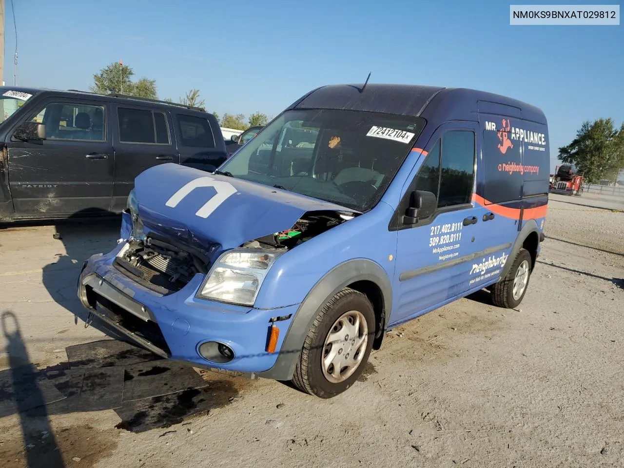 2010 Ford Transit Connect Xlt VIN: NM0KS9BNXAT029812 Lot: 72412104