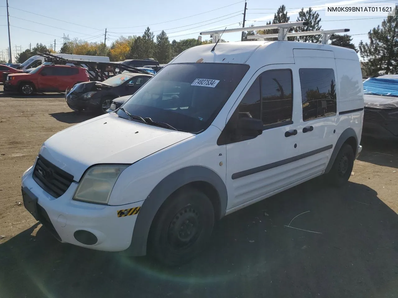 2010 Ford Transit Connect Xlt VIN: NM0KS9BN1AT011621 Lot: 74927534