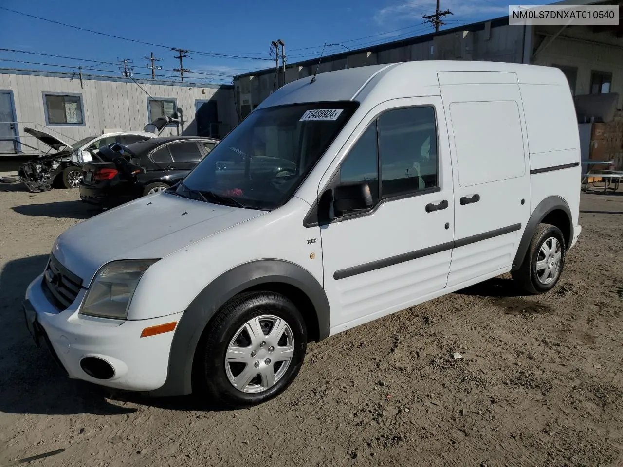 2010 Ford Transit Connect Xlt VIN: NM0LS7DNXAT010540 Lot: 75488924