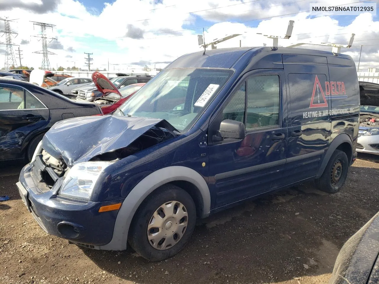 2010 Ford Transit Connect Xlt VIN: NM0LS7BN6AT012935 Lot: 75675004