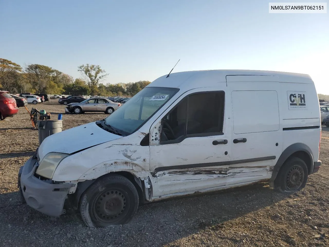 2011 Ford Transit Connect Xl VIN: NM0LS7AN9BT062151 Lot: 76565854