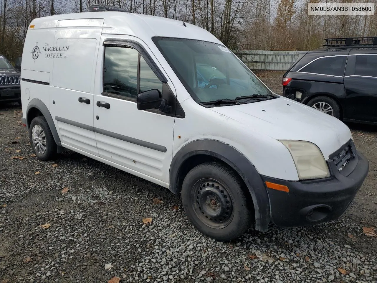 2011 Ford Transit Connect Xl VIN: NM0LS7AN3BT058600 Lot: 78520724