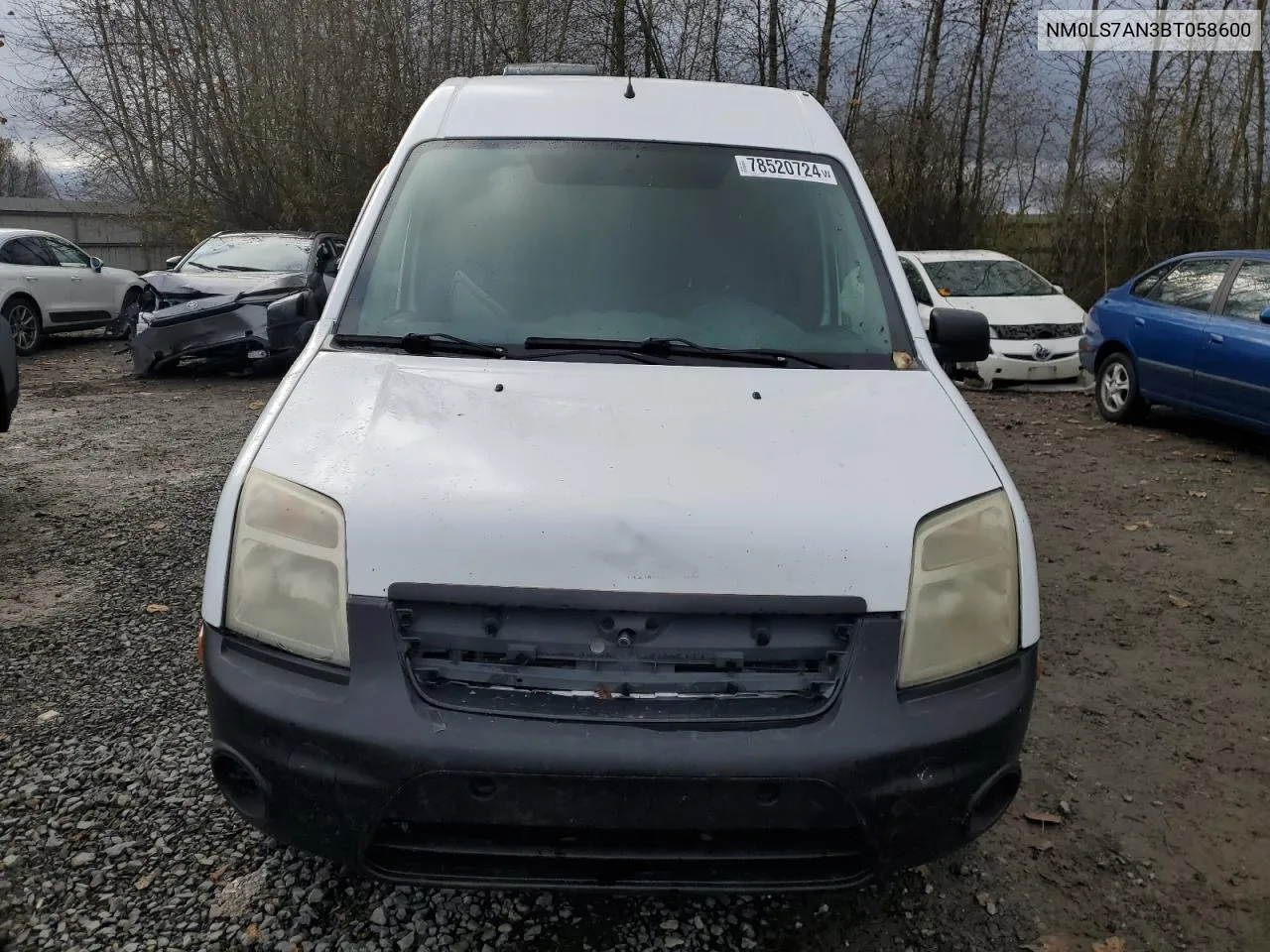 2011 Ford Transit Connect Xl VIN: NM0LS7AN3BT058600 Lot: 78520724