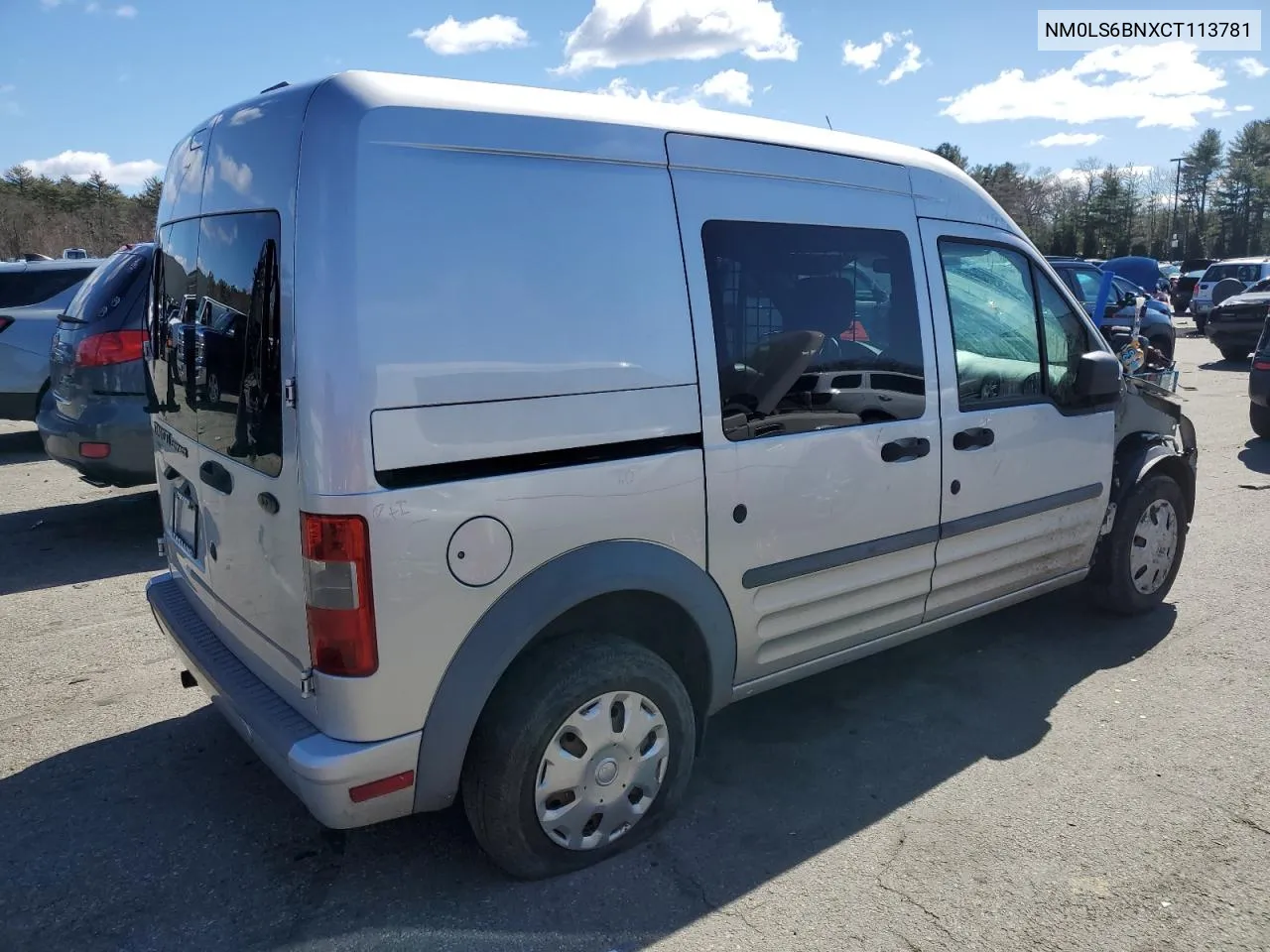 2012 Ford Transit Connect Xlt VIN: NM0LS6BNXCT113781 Lot: 43669874