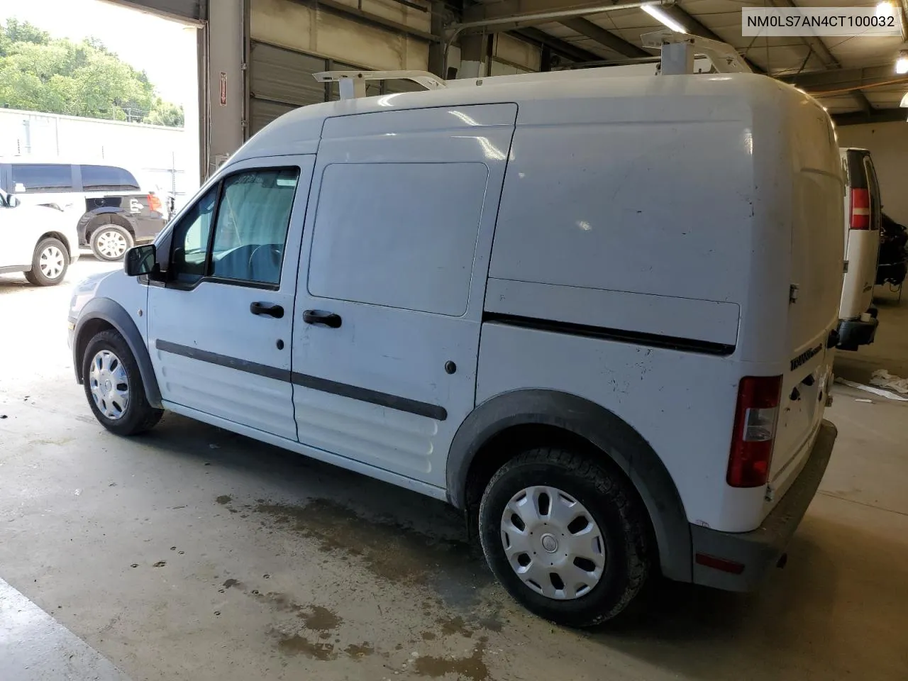 2012 Ford Transit Connect Xl VIN: NM0LS7AN4CT100032 Lot: 52074114