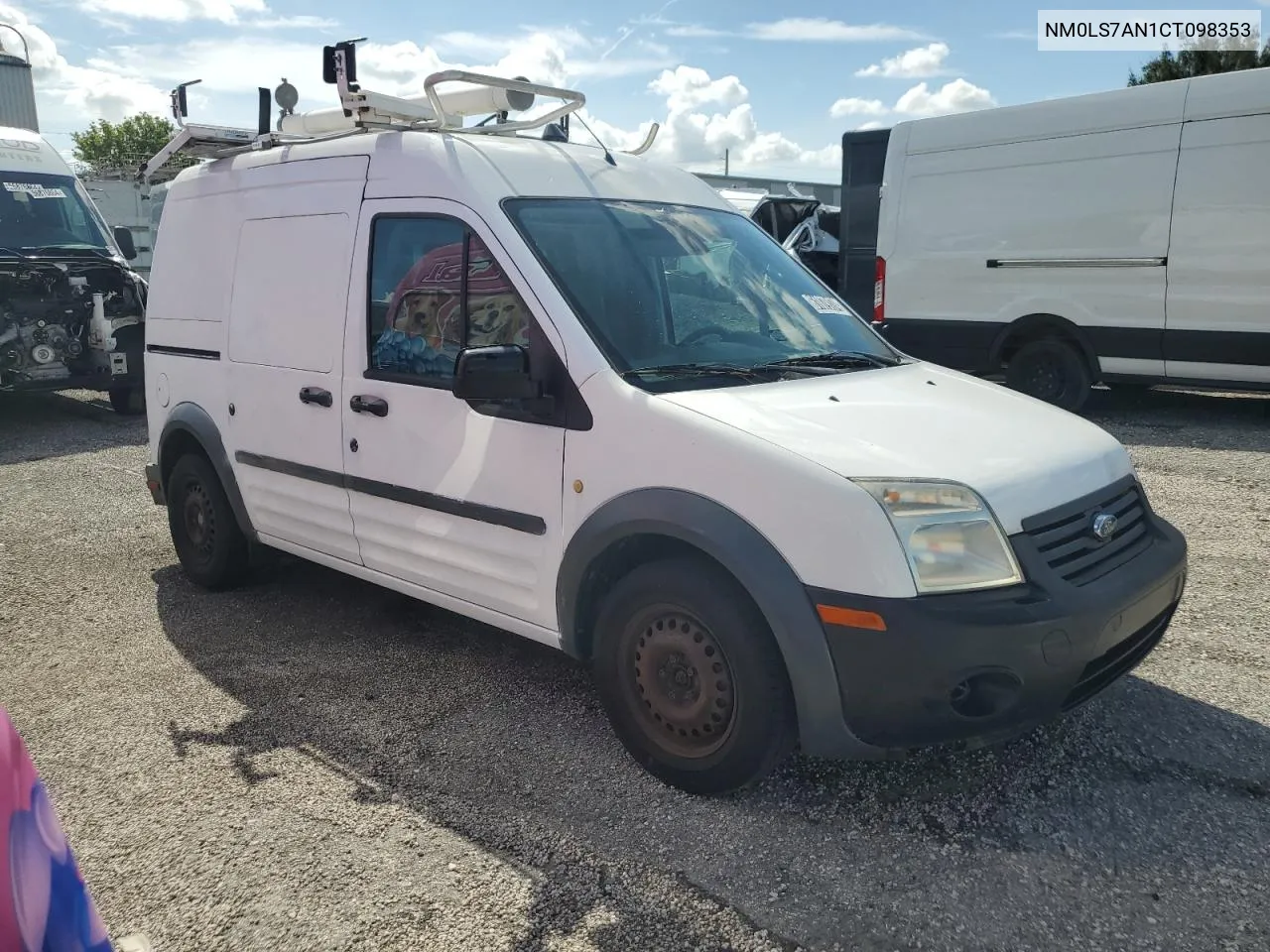 2012 Ford Transit Connect Xl VIN: NM0LS7AN1CT098353 Lot: 61079174