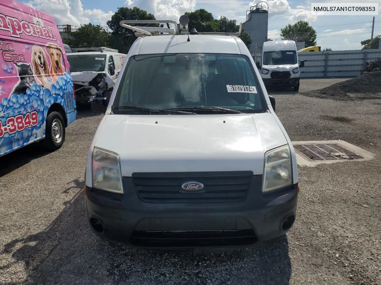 2012 Ford Transit Connect Xl VIN: NM0LS7AN1CT098353 Lot: 61079174