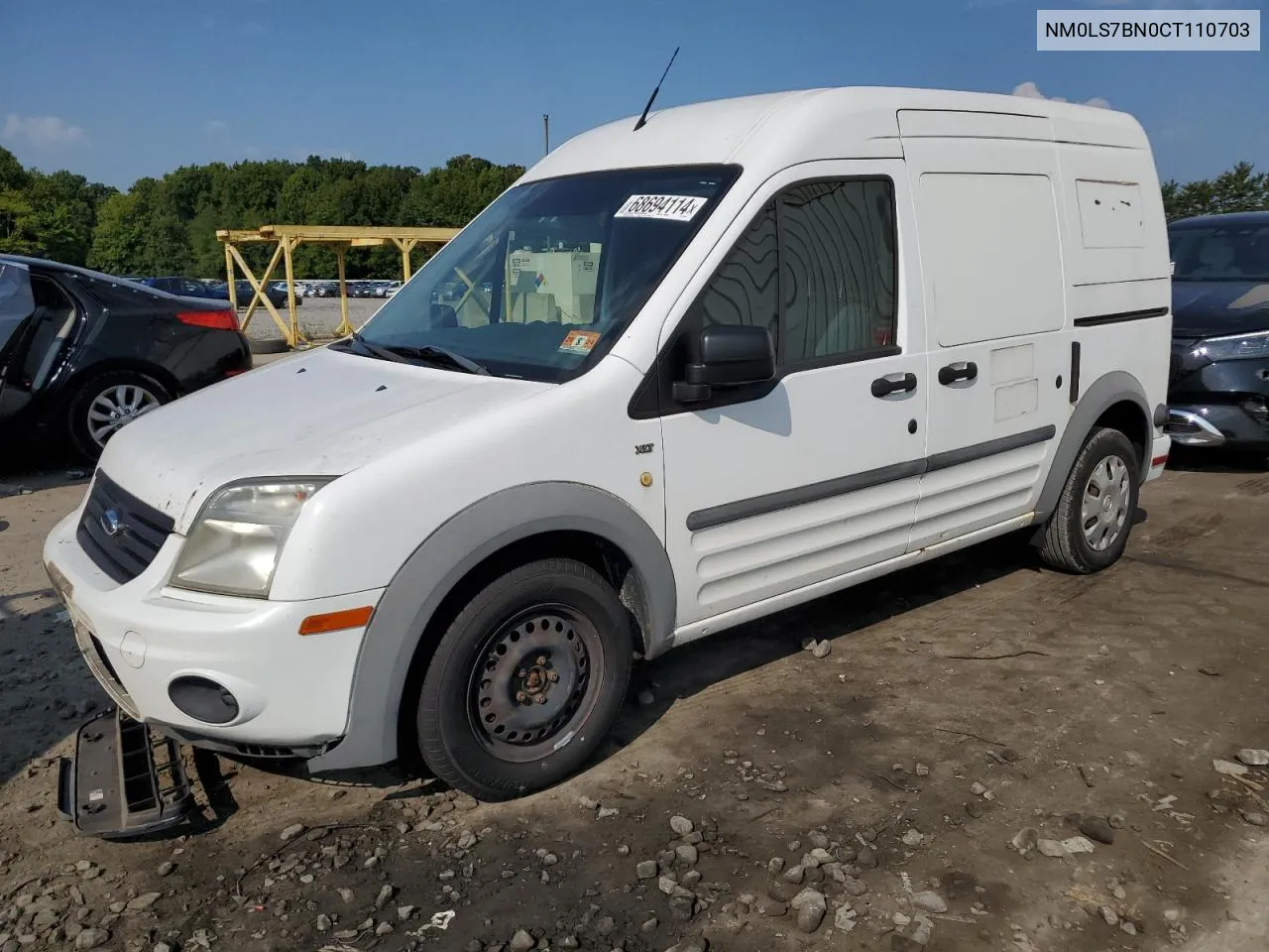 2012 Ford Transit Connect Xlt VIN: NM0LS7BN0CT110703 Lot: 68694114