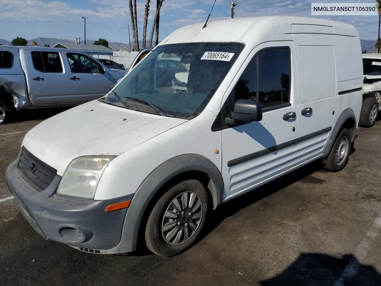 2012 Ford Transit Connect Xl VIN: NM0LS7AN5CT106390 Lot: 70065164