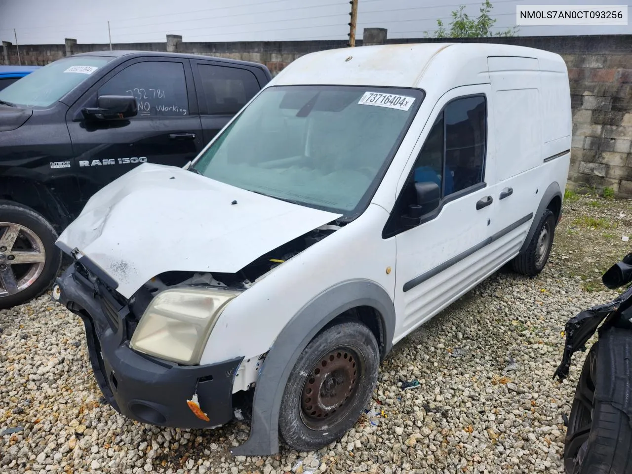 2012 Ford Transit Connect Xl VIN: NM0LS7AN0CT093256 Lot: 73716404