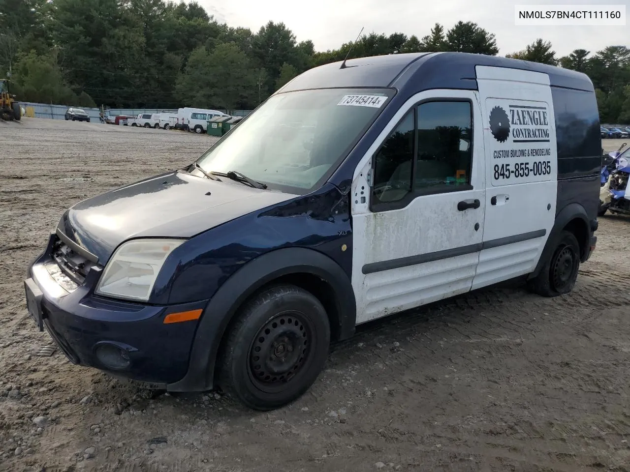 2012 Ford Transit Connect Xlt VIN: NM0LS7BN4CT111160 Lot: 73745414