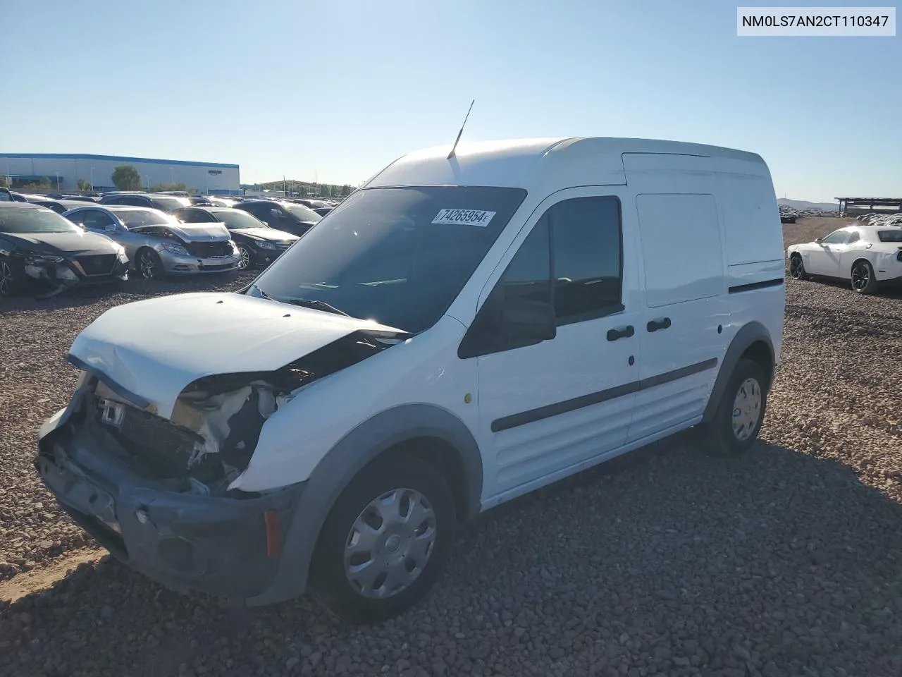 2012 Ford Transit Connect Xl VIN: NM0LS7AN2CT110347 Lot: 74265954